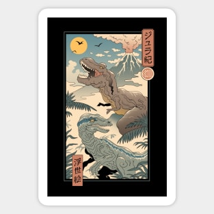 Jurassic Ukiyo-e 2 Sticker